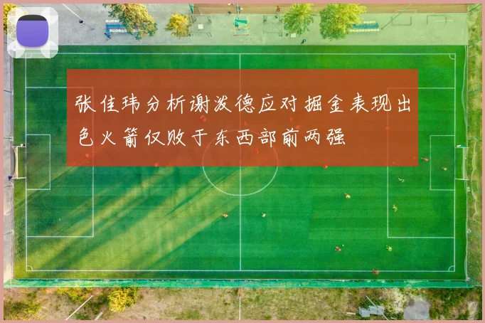 张佳玮分析谢泼德应对掘金表现出色火箭仅败于东西部前两强